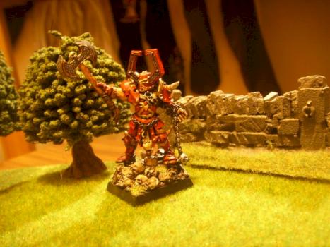 Champion of Khorne on foot. by One.Fit.Outcast.