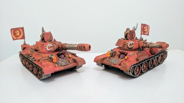 Leman Russ T34 tanks. by Zelcon01