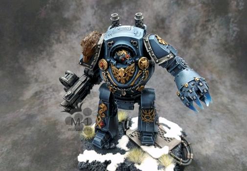 Space Wolves Relic Contemptor Dreadnought by malinek28