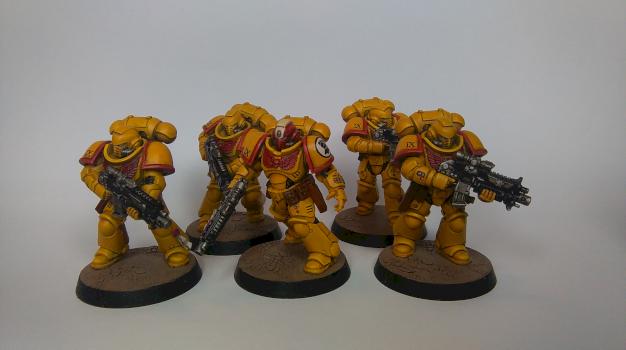 Imperial Fists Primaris Space Marines Intercessor Squad by GAS