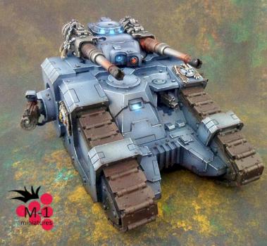 Space Wolves Sicaran Battle Tank by malinek28
