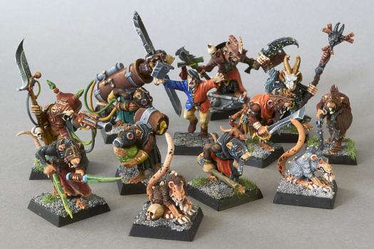 Frostgrave Skaven Warband (Island of Blood + bits) by aandred