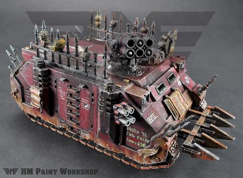 Warhammer 40k Chaos Rhino by hmpaintworkshop