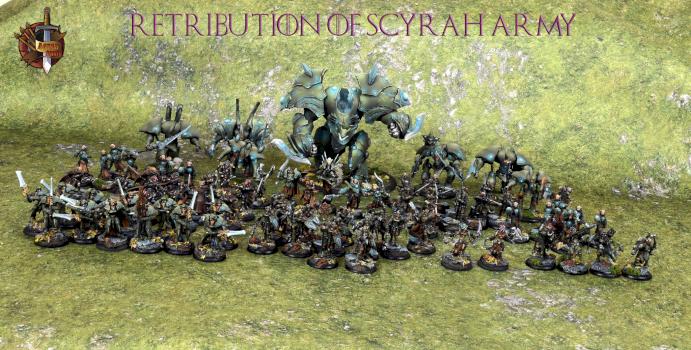 Warmachine Retribution of Scyrah army by agyar