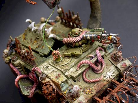 Nurgle Death Guard Rhino by Immersive_World_Crafter