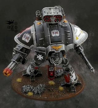 Black Templars Imperial Knight by malinek28