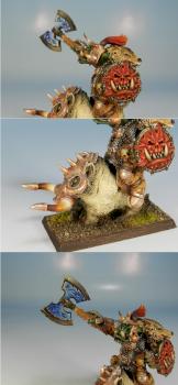 Orc Boss on boar by FlakosMinis