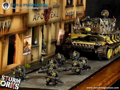 Sturm Orks - WW2 Wehrmacht Theme Army by DEN of IMAGINATION