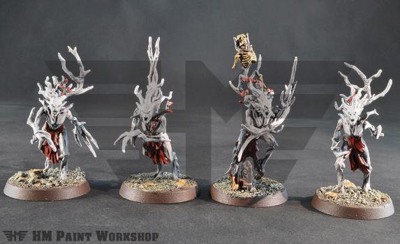Warhammer Age of Sigmar Order Sylvaneth Dryads by hmpaintworkshop