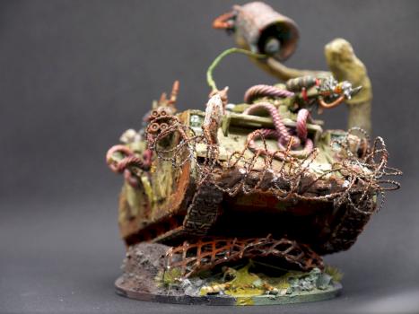 Nurgle Death Guard Rhino by Immersive_World_Crafter