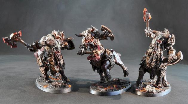 Age of Sigmar- Azgorh – Chaos Dwarf Bull Centaur Renders by hmpaintworkshop
