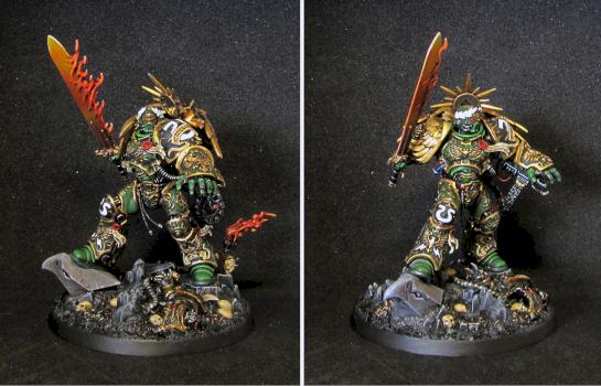 (Warhammer 40 000 - Space Marines) Roboute Guilliman - Salamanders scheme by Alex Fox
