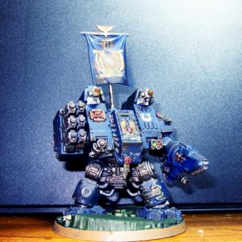 Ultra Marines Siege Dreadnought by minchan