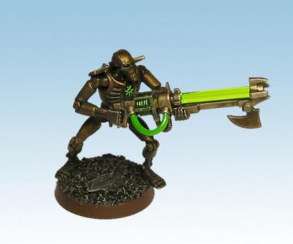 Necron warior (aged bronze) by Brother Captain