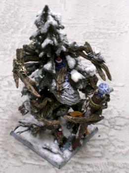 Wood Elf's New Year tree- Santa Claus by Eleorn