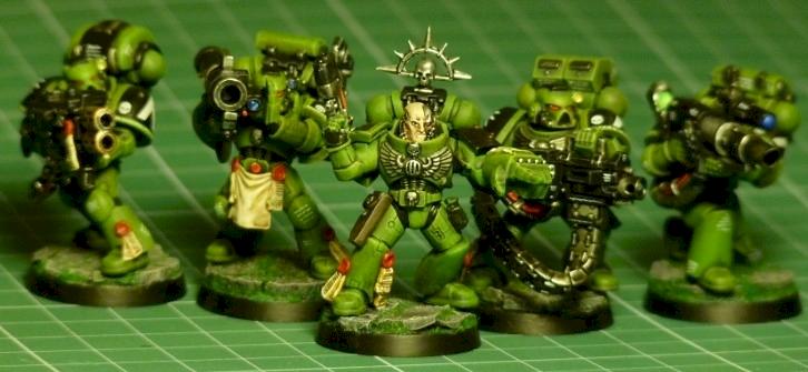 Brother-Sergeant Daros and Devastator Squad Epsilon - Attack! by falgarcia