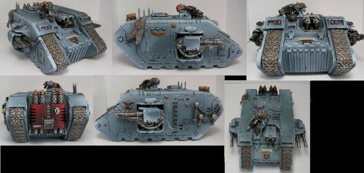 Space Wolves land Raider by stalkerminsky