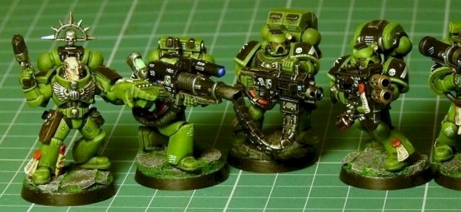 Brother-Sergeant Daros and Devastator Squad Epsilon - Fire! by falgarcia