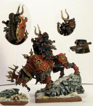 Khorne Chaos Lord on Juggernaut by Grigory