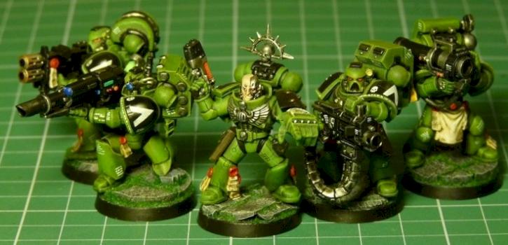 Brother-Sergeant Daros and Devastator Squad Epsilon by falgarcia