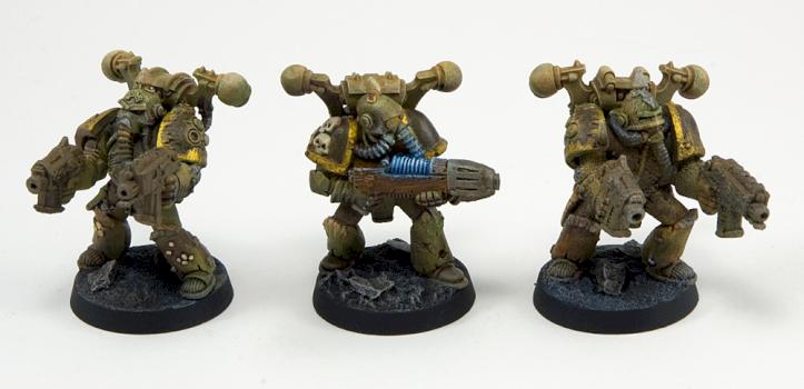 Three 'shooty' Plague Marines by atomsmasher