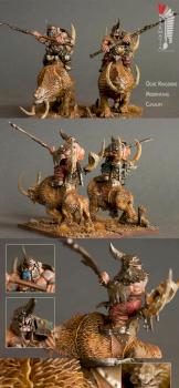 Ogre Kingdoms Mournfang Cavalry by Sarmatia Painting Studio