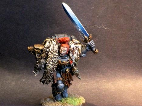 Space Wolves, Wolf Lord with Frost Blade by Captain_Chronos