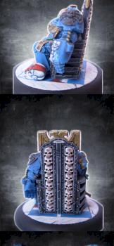 Space Hulk dead Ultramarine on Throne by TheDarker