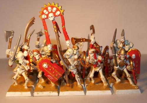 Tomb Kings- skeleton infantry by Dykta