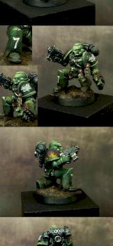 Salamander Space Marine by jarhead