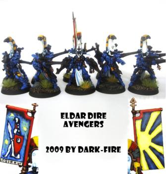 Eldar Dire Avengers// Asuryans Jäger by Dark-Fire