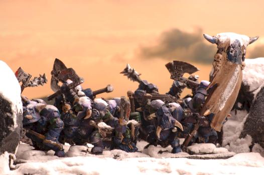 my first black orks by dagreenboy