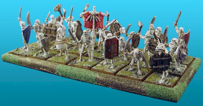 Mixed race skeleton warriors by BattlezoneMiniatures