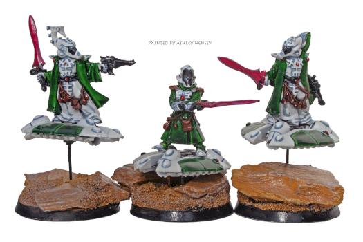 Eldar Warlock Jetbikes by ashley hensey