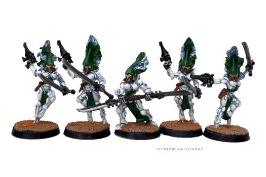 Eldar Howling Banshees by ashley hensey