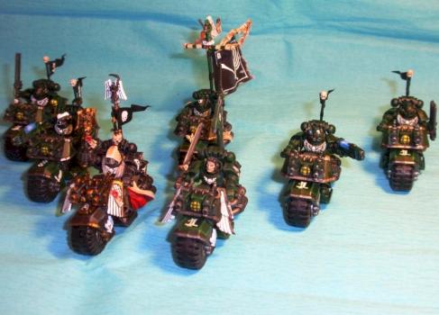 Ravenwing Command Squad with Chaplin by Tenaka