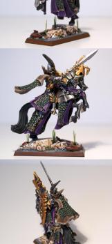 Dark Elf Dreadlord On Dark Steed by Barbarossa79