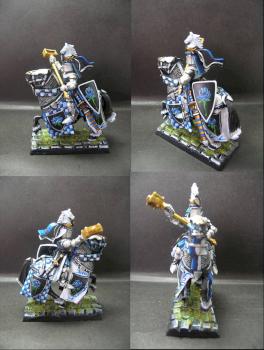 Warhammer Bretonnian Knight of Blue Roses by tinman755