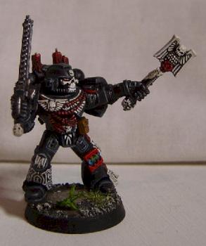 Pre - heresy World eaters Chaplain by shoolocomous