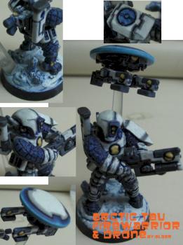 winter firewarrior and gundrone by aggranal