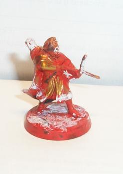 pro painted rohan warrior, on a snowy day by Rompr D