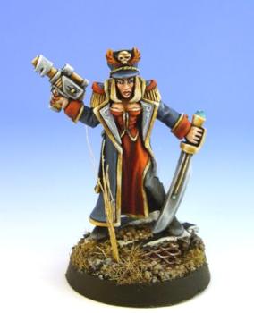 Imperial Guard Female Commissar by SaxonAngel