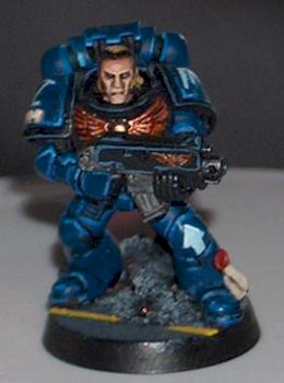 Space Marine - Night Hawk Chapter by Ophychius