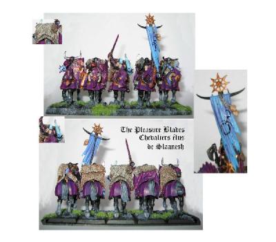 Chevaliers élus de slaanesh by Qaelarne