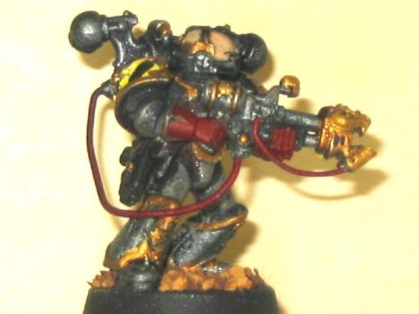 Iron Warriors Chaos Marine w/flamethrower by markavelli
