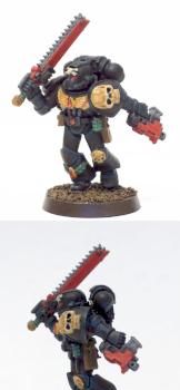 Death Company Space Marine - my first mini ever by Seoman