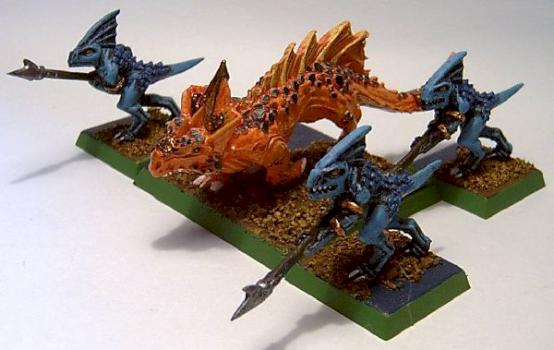 Salamandre + 3 Skinks by le roi liche