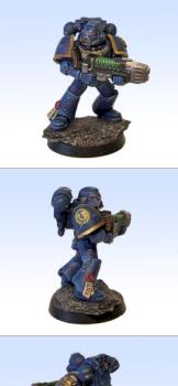Space Marine with Plasma-gun by Brokenblade