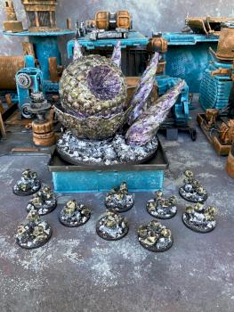Soul Grinder with Nurglings by tzurk