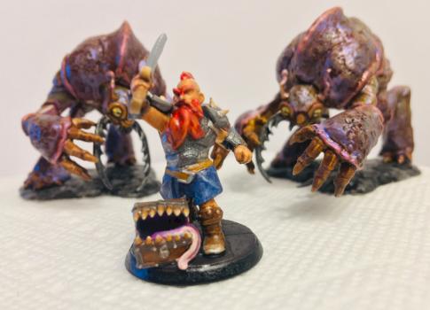 Dammit the Barbarian with Umber Hulks by Lord Pablo